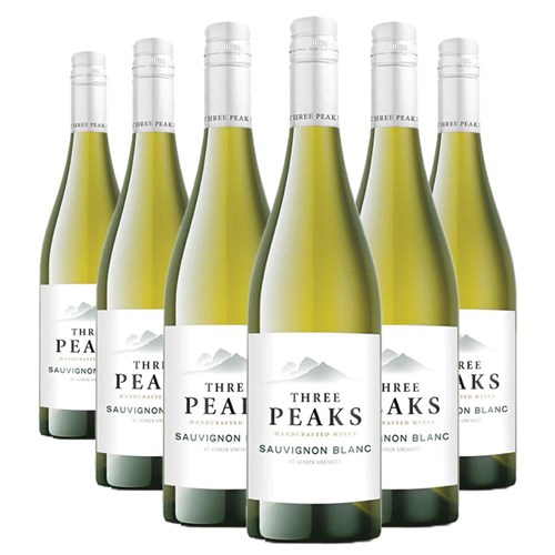 Case of 6 Three Peaks Sauvignon Blanc 75cl White Wine